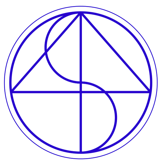 The Lenox Institute logo, which is a an outline of a blue circle against a white background with the letters L, I, A, and S overlaid in a geometric pattern